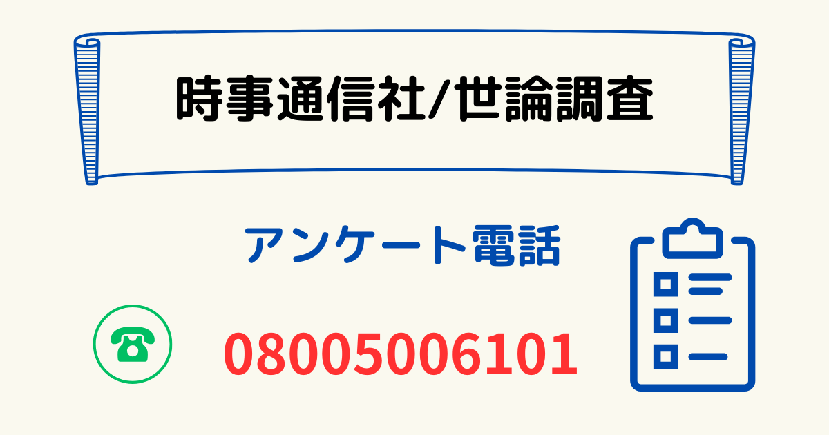 時事通信社/世論調査